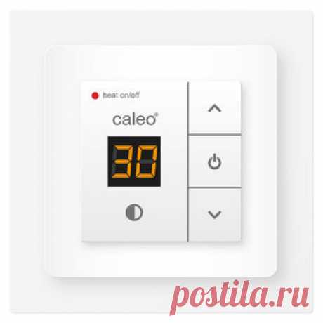 Терморегулятор встраиваемый с ЖК дисплеем Caleo 720 с комплектом адаптеров для рамок ABB, Legrand, Gira, Jung, Simon (артикул: Т-111270) в Москве
