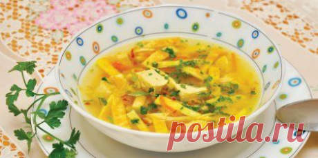 Как приготовить куриный суп с яичными блинчиками