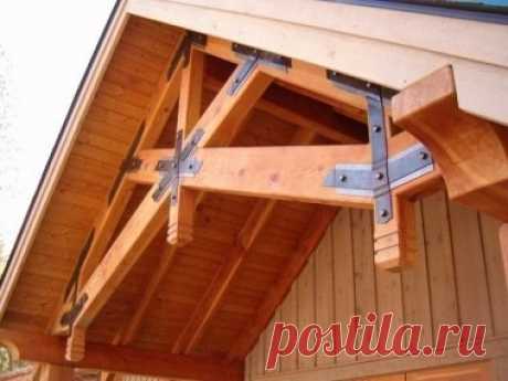 Декоративный крепеж балок