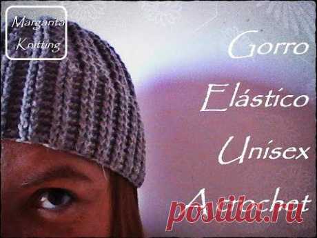 Gorro Elástico unisex a crochet (diestro)