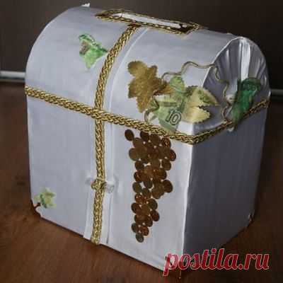 Как обклеить коробку тканью?