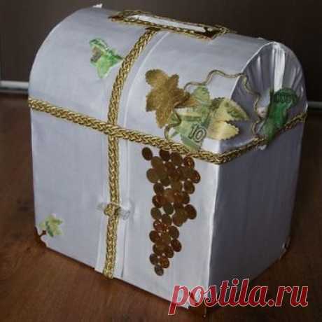 Как обклеить коробку тканью?