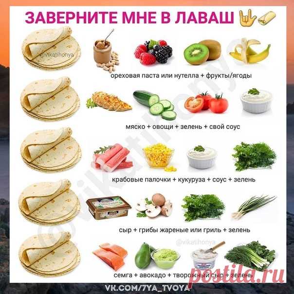 Великолепие. Вкусные начинки для лаваша! Сохраняем и пользуемся!

 Семейная жизнь. Рецепты. Заготовки. Консервация!
