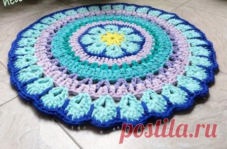 Круглый ковер “Африканский цветок” - Nebka.Ru