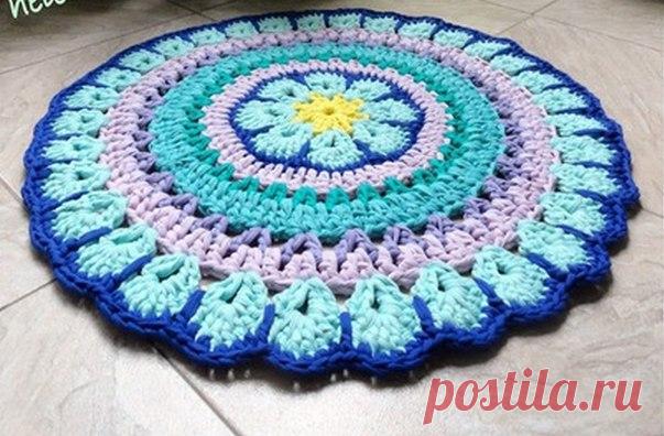 Круглый ковер “Африканский цветок” - Nebka.Ru