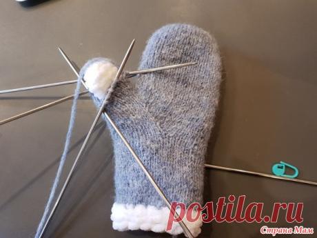 Двойные варежки на 2-3 года МК - Вязание для детей - Страна Мам