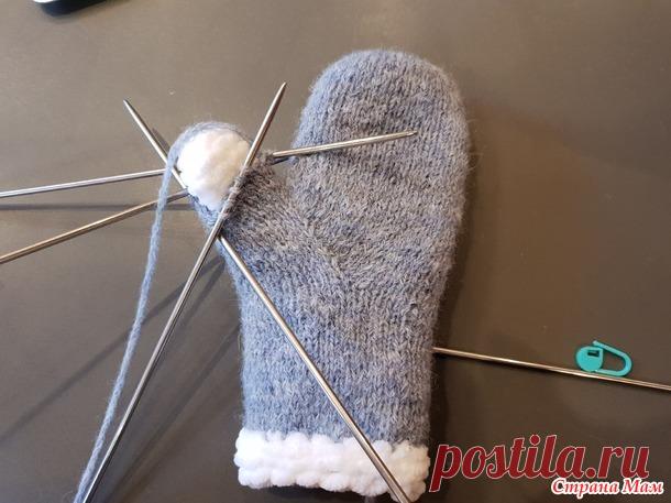 Двойные варежки на 2-3 года МК - Вязание для детей - Страна Мам