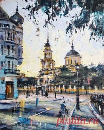 Ирина Лурье. Большая Никитская улица. Вид на церковь Большое Вознесение.