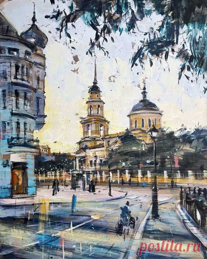 Ирина Лурье. Большая Никитская улица. Вид на церковь Большое Вознесение.
