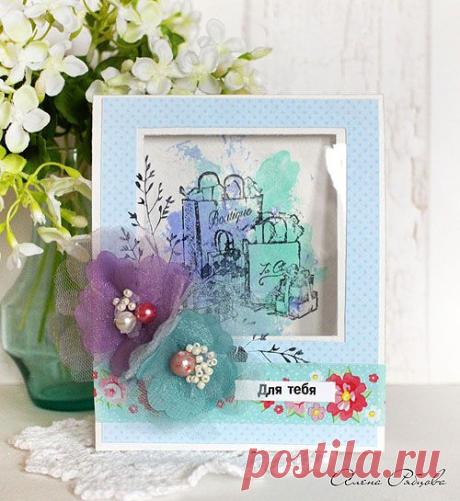 Мастер-класс: Открытка с окошком - Скрапбукинг для всех! - Rus-scrap.ru - Scrapbooking