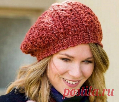 Симпатичный берет крючком