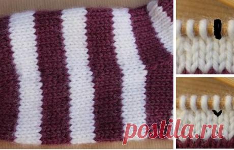 Небольшие хитрости при вязании спицами