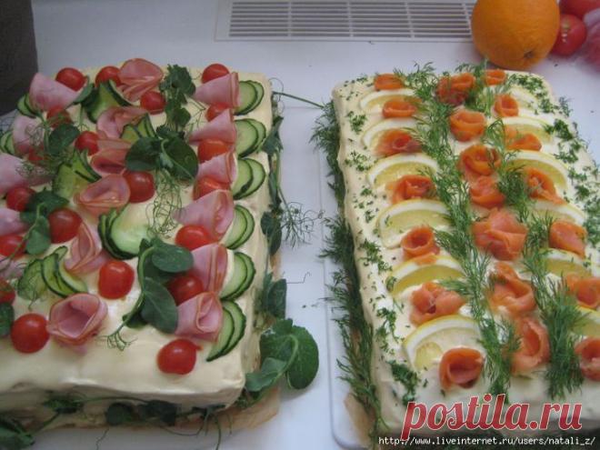 Бутербродный торт от мистера Снельмана