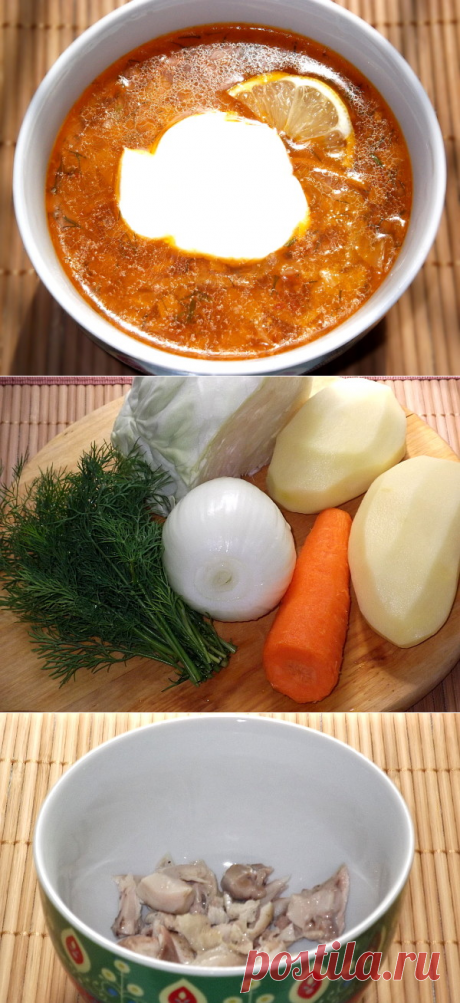 Щи с курицей