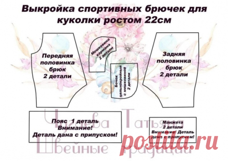 Одежки для кукол. Выкройки.
Автор: Татьяна Чугаева