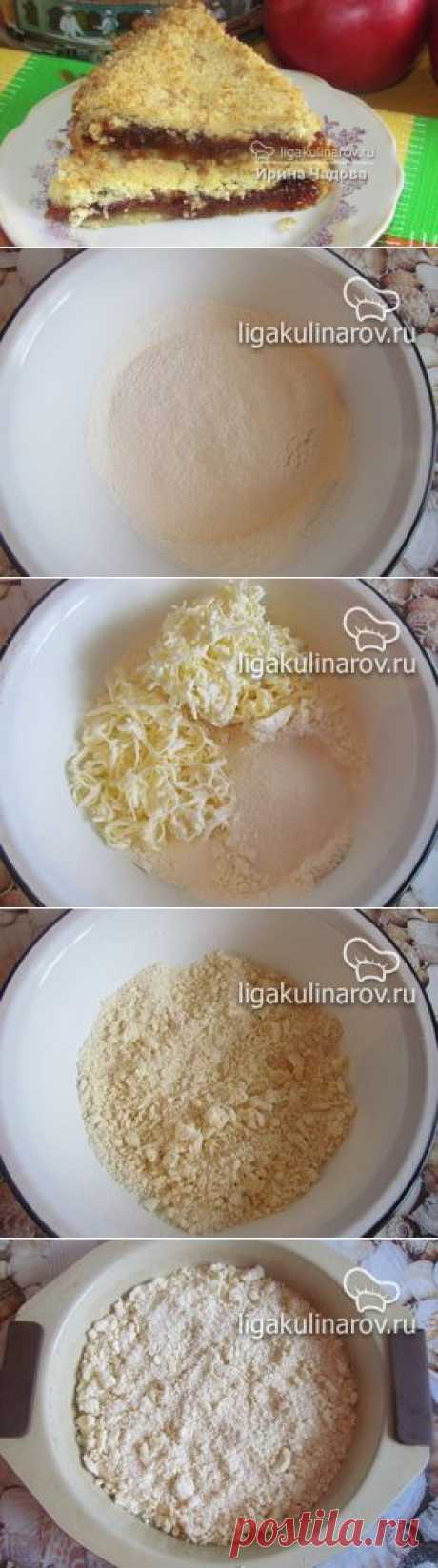 Быстрый пирог без яиц рецепт пошаговый Лиги Кулинаров. Рецепт быстрого пирога без яиц, рецепты Лиги Кулинаров.