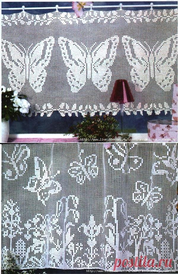 узор бабочки крючком схемы - Google-Suche