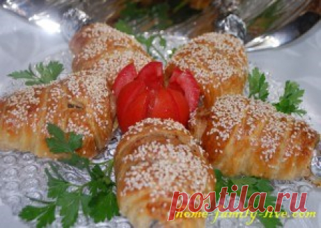 Куриные ножки в слоеном тесте/Сайт с пошаговыми рецептами с фото для тех кто любит готовить