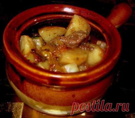 Как приготовить готовим в горшочках: мясо с картофелем и овощами  - рецепт, ингридиенты и фотографии
