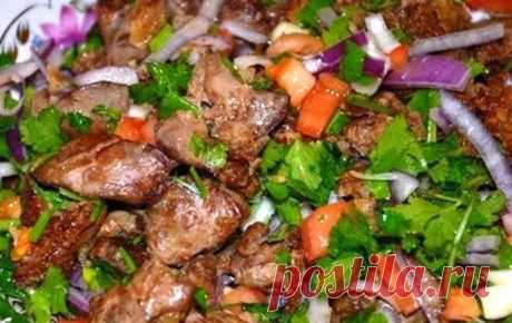 Печень по - грузински, шедевр восточной кухни