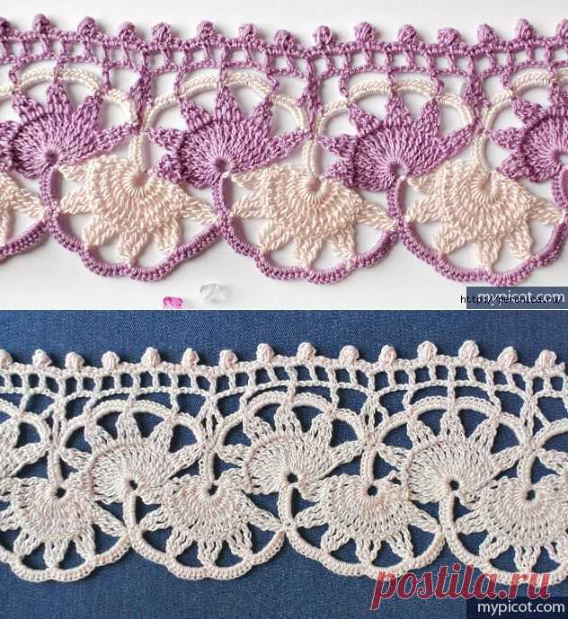 Необыкновенно красивая кайма крючком.