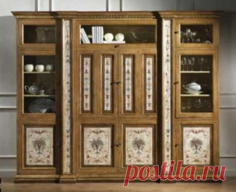 Советский шкаф: как реставрировать с помощью декупажа | Obustroeno.Com