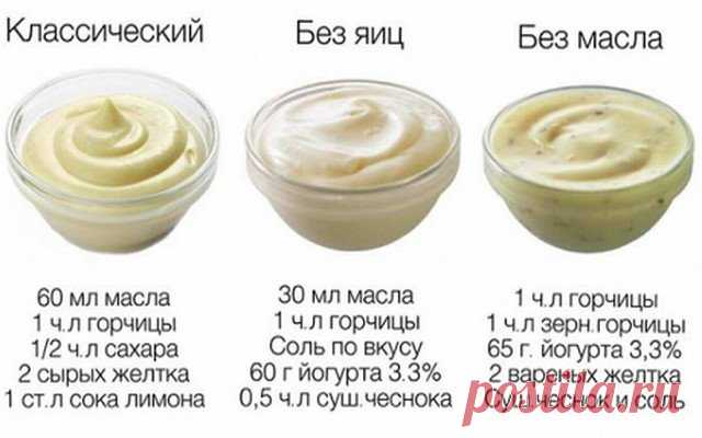 3 РЕЦЕПТА ПОЛЕЗНОГО ДОМАШНЕГО МАЙОНЕЗА