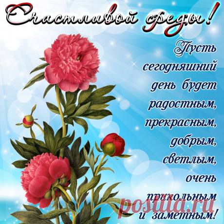 Ух, среда уже идет,
Ускоряет время ход!
Пол недели уж проходит,
Подбираемся к субботе.