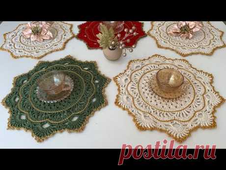 ⭐️Aula Sousplat crochê Brilho das estrelas🌟