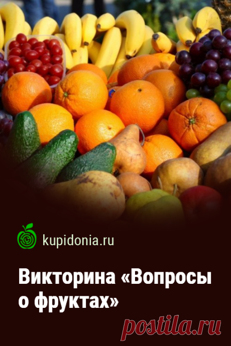 Викторина «Вопросы о фруктах». Интересный кулинарный тест о фруктах. Проверьте свои знания!