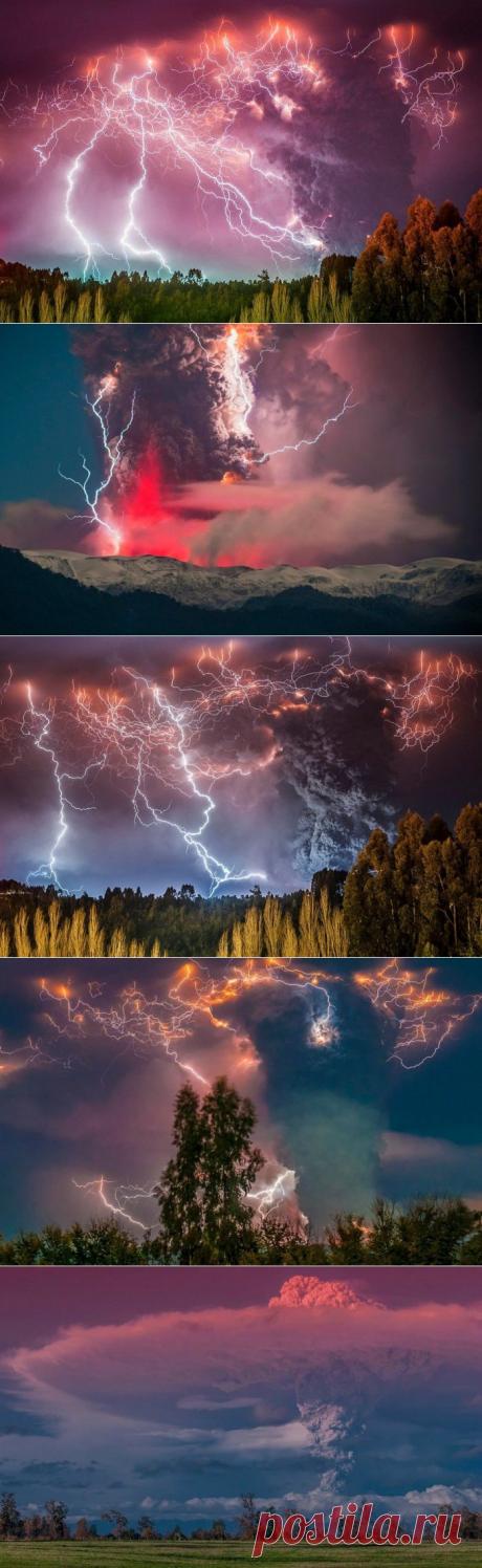Потрясающие фотографии извержения вулкана - Фото - Калейдоскоп Эмоций. Потрясающие фотографии извержения вулкана Cordon Caulle, сделанные чилийским фотографом Francisco Negroni