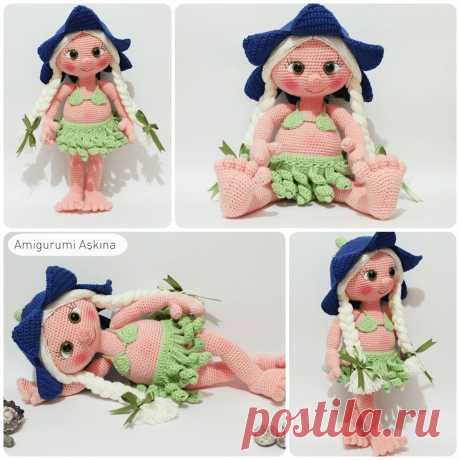 Amigurumi Aşkına: Amigurumi Hawaili Lana Doll Yapılışı-Amigurumi Free Pattern Doll