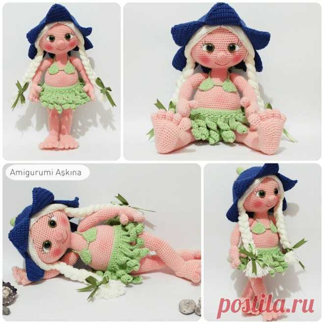 Amigurumi Aşkına: Amigurumi Hawaili Lana Doll Yapılışı-Amigurumi Free Pattern Doll