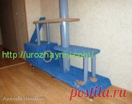 Дом для кошки своими руками. Мастер-класс с фото. - Для животных