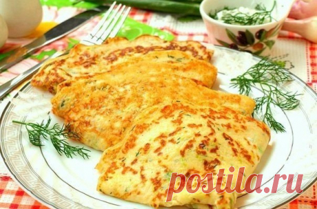 Моя любовь к ним бесконечна — Блинчики из кабачков. Пеку каждый день!