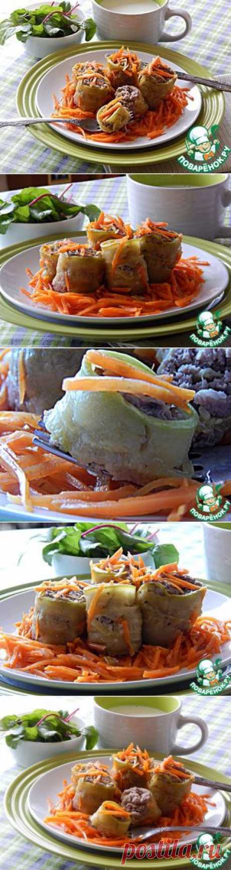 Кабачки, запеченные с фаршем - кулинарный рецепт