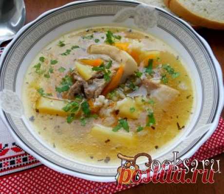 Суп со свиными ребрышками и рисом в мультиварке фото рецепт приготовления