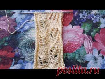 Этот узор вяжется просто -смотрится шикарно! #knitting #ажурный узор