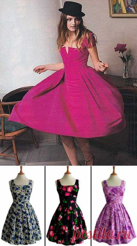 Как сшить себе платье в стиле ретро?