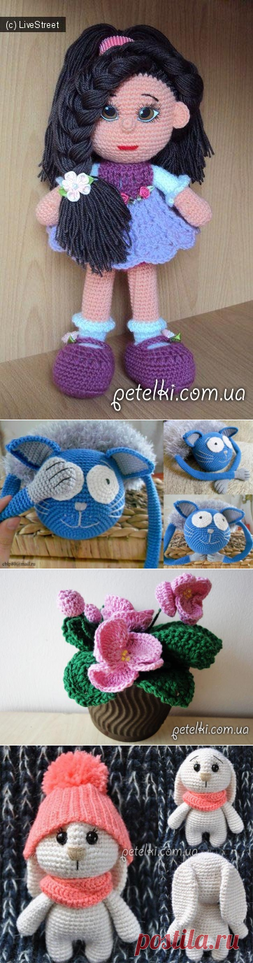 Вязаные игрушки и сувениры со схемами и описанием » Страница 4