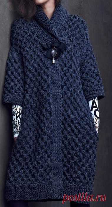 Пальто, свитер-туника, юбка из коллекции дизайнера Kim Haller Fall 2015