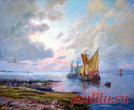 Душа рыбака... Художник Эдуард Порфирьевич Панов.
