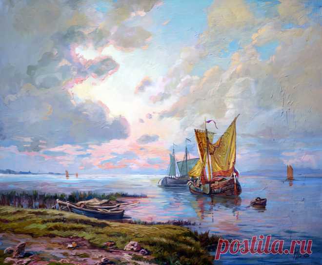 Душа рыбака... Художник Эдуард Порфирьевич Панов.