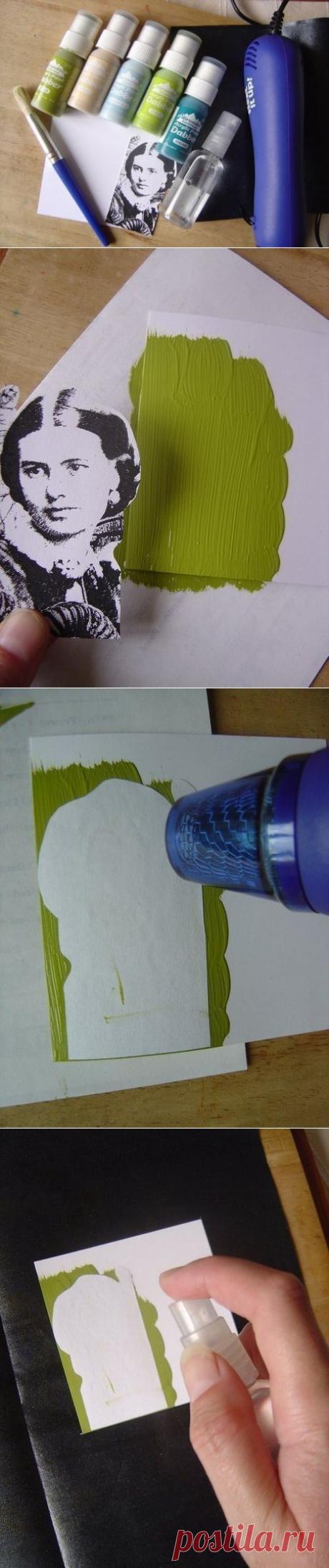 Как перенести рисунок с помощью акриловой краски