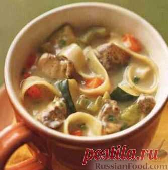 Рецепт: Куриный суп с лапшой на RussianFood.com