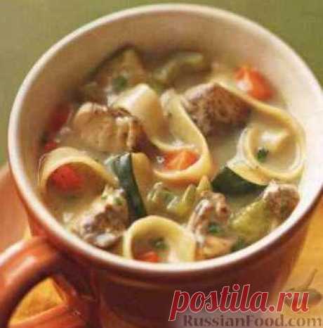 Рецепт: Куриный суп с лапшой на RussianFood.com