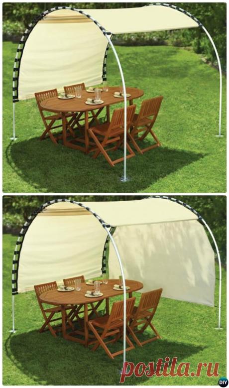 DIY Outdoor ПВХ Canopy Проекти [Інструкції до карти]