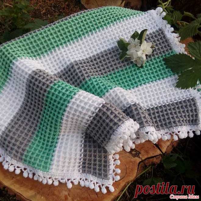 Детский плед узором 