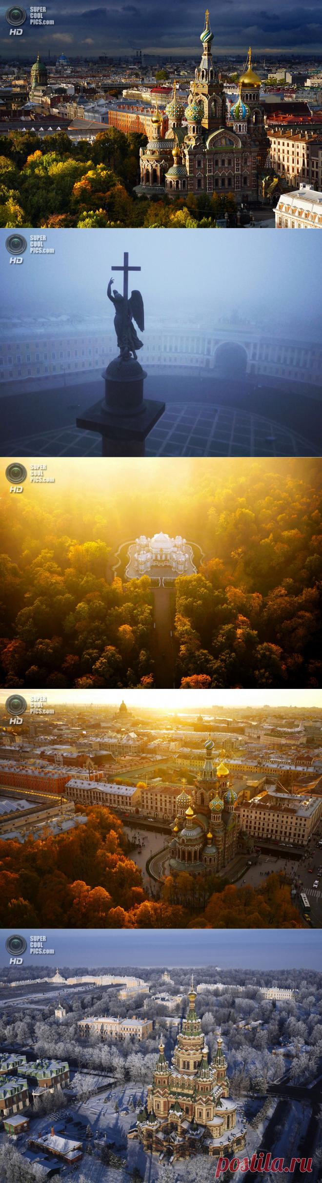 Санкт Петербург с высоты птичьего полёта(12 фото ).