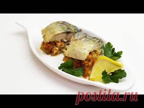 Скумбрия в духовке, запеченная с луком и морковью. Роскошный ужин, дешево, просто и вкусно!